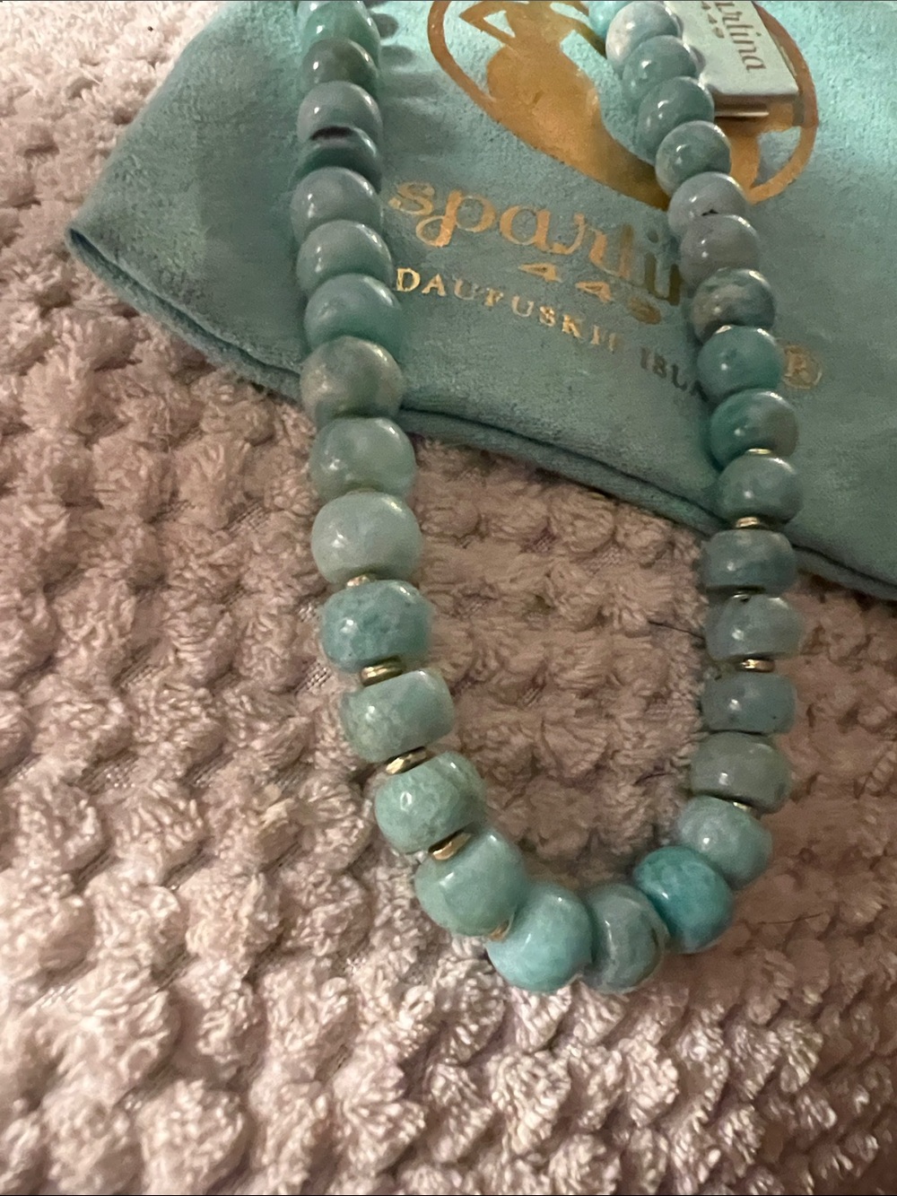 Spartina 449 Amazonite Bead necklace NWT - Picture 6 of 7